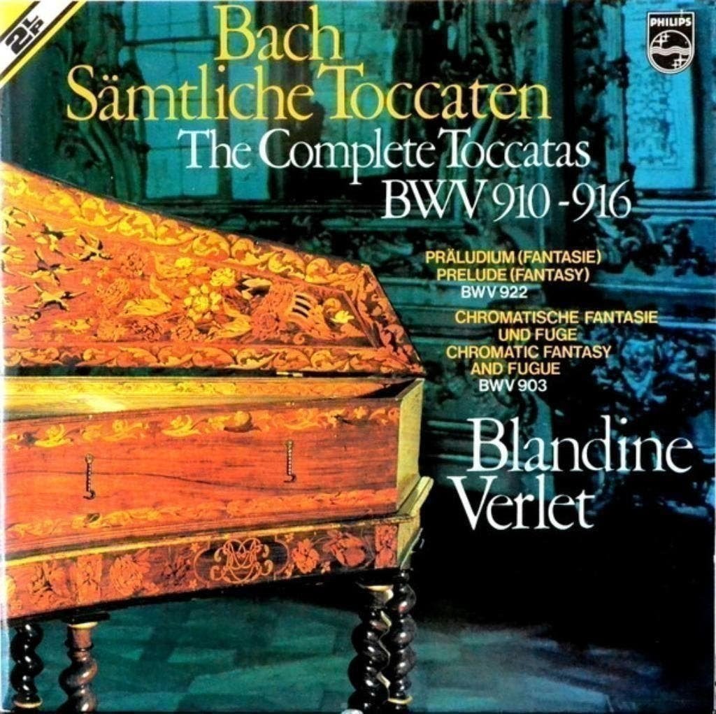 Bach Blandine Verlet The Complete Toccatas, BWV 910-916 2LP, Kamermuziek, Ophalen of Verzenden, Zo goed als nieuw, 12 inch