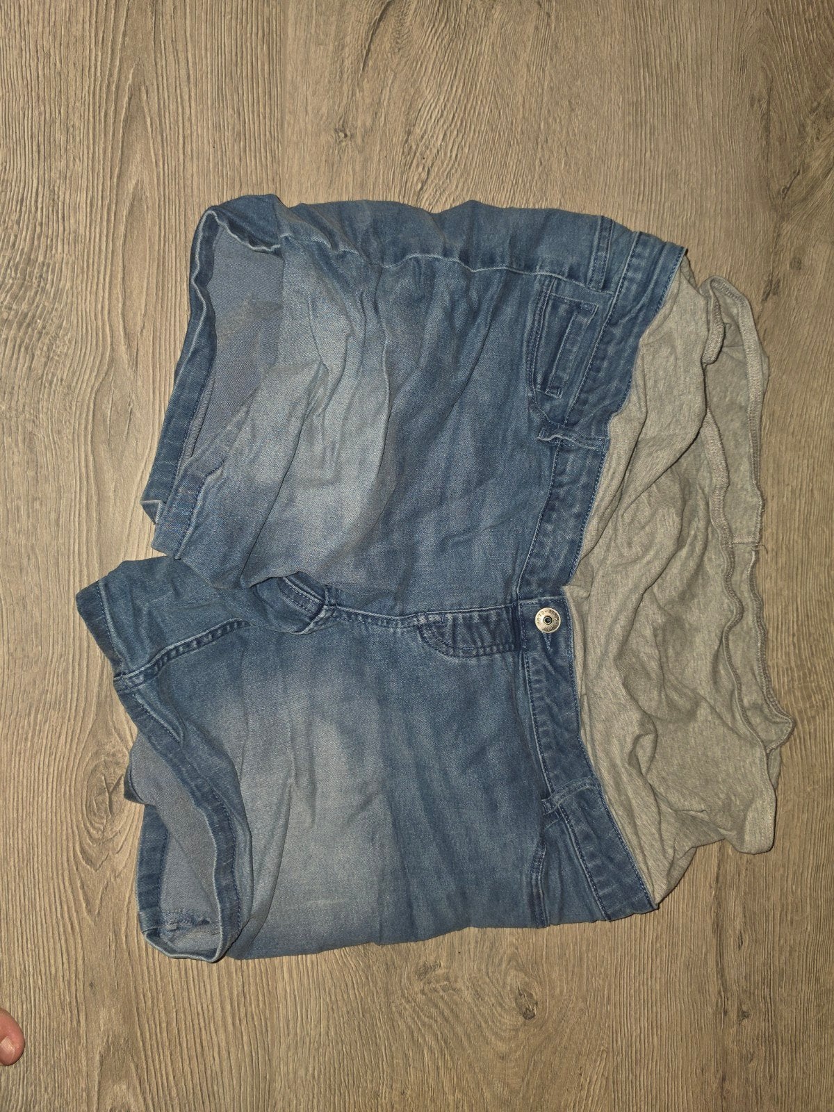 Positie spijkerbroek shorts Esmara maat 48, Blauw, Maat 46/48 (XL) of groter, Zo goed als nieuw, Broek of Spijkerbroek
