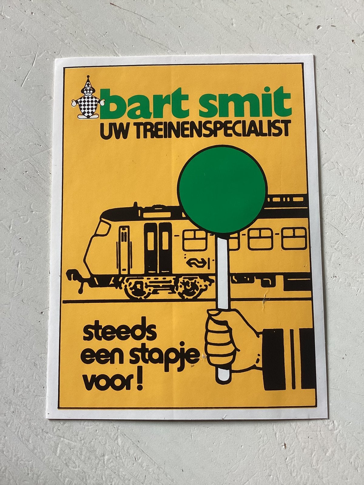 Sticker Bart Smit uw treinenspecialist, Verzenden, Zo goed als nieuw, Winkel of Supermarkt