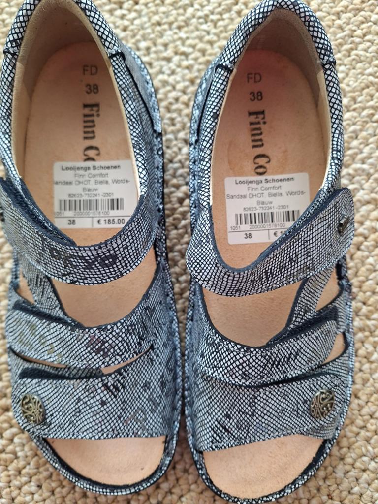 Finn Comfort Sandalen Nieuw Maat 38 - Comfortabel & Stijlvol, Kleding | Dames, Schoenen, Finn Comfort, Blauw, Nieuw, Sandalen of Muiltjes