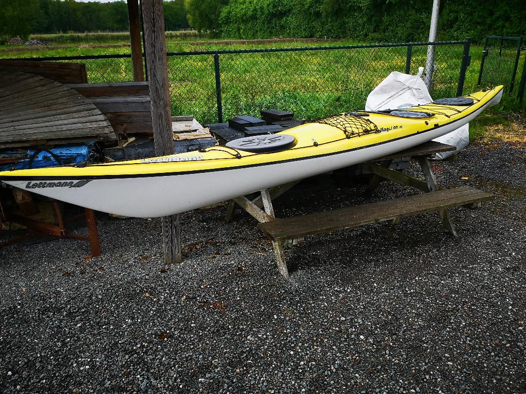 Kajak Lettman magellan hv skeg En roer, Watersport en Boten, Kajaks, Gebruikt, 1-persoons, Ophalen