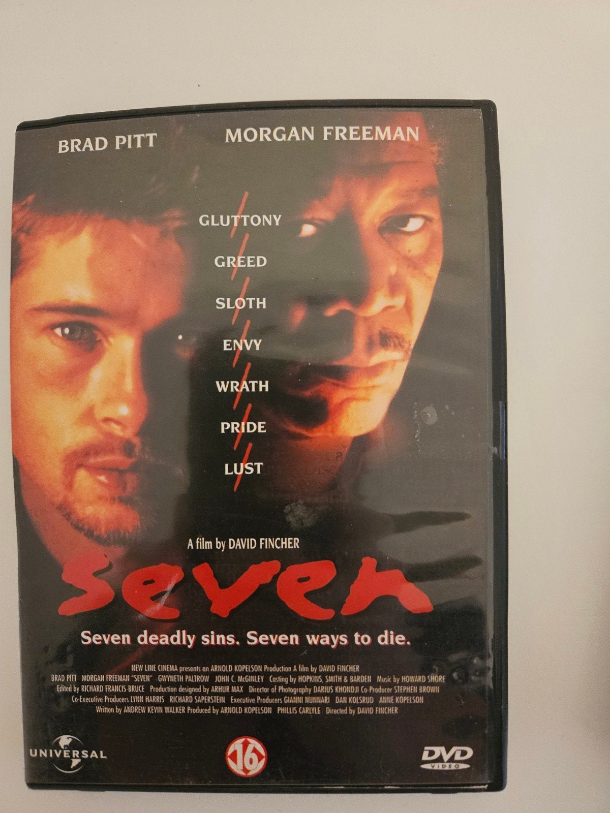 Seven (Se7en) DVD, Vanaf 16 jaar, Ophalen of Verzenden, Zo goed als nieuw