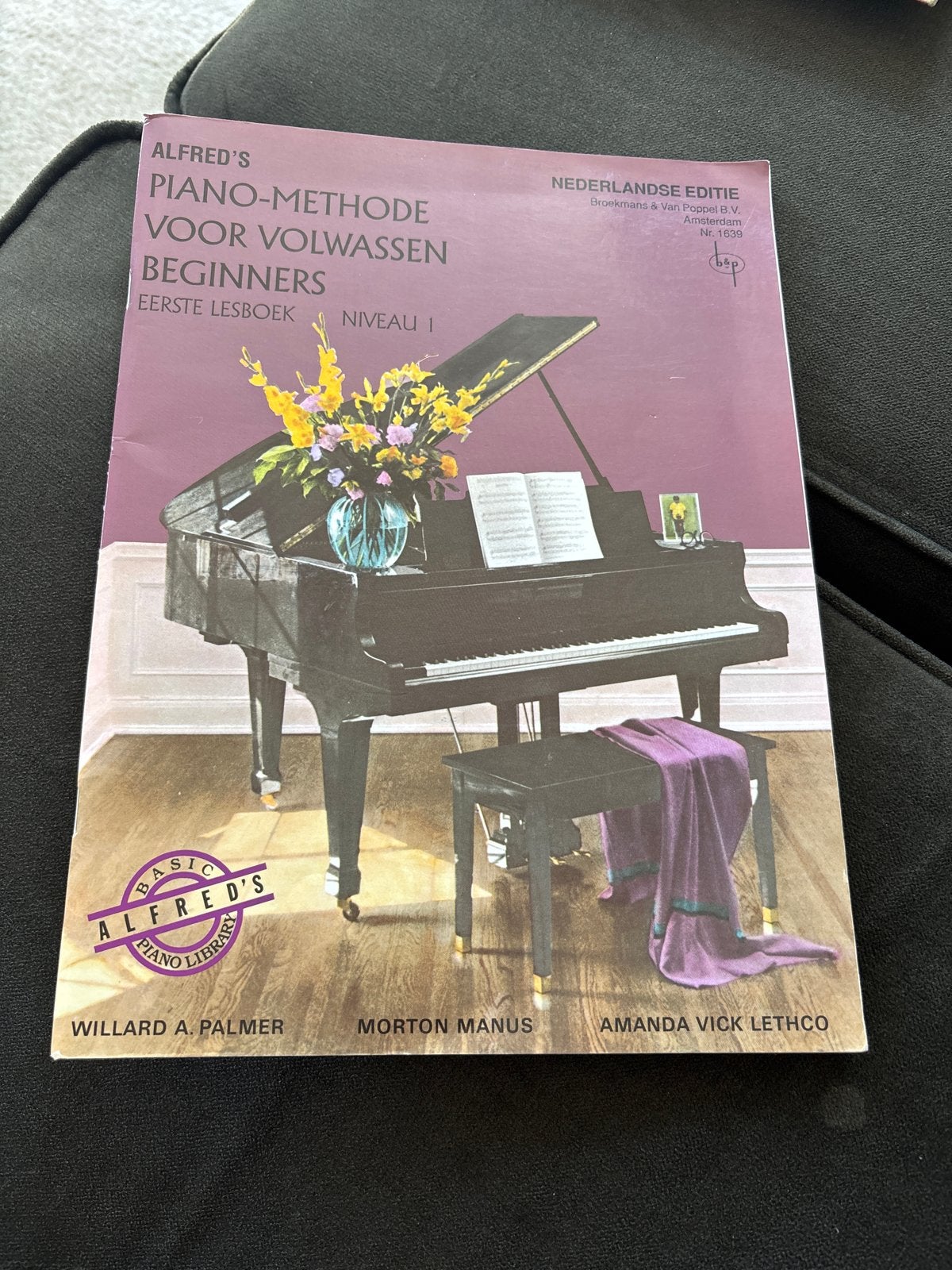 Alfred's Piano-Methode voor Volwassen Beginners - Deel 1, Gebruikt, Overige genres, Les of Cursus, Ophalen of Verzenden