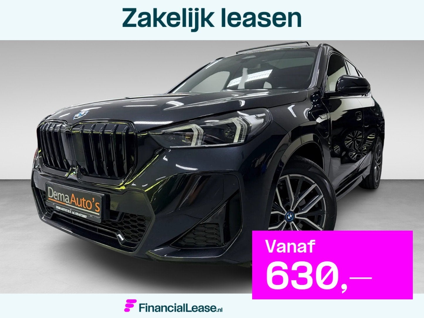 BMW X1 XDrive30e M-SPORT 327PK PANO/LEDER/H-KARDON/MASSAGE/M, Zwart, Zwart, Plug-in hybride, Bedrijf