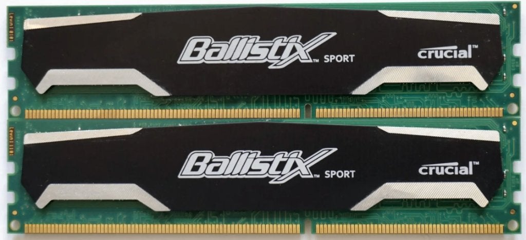 Crucial Ballistix Sport 8GB (2x4GB) DDR3-1600 PC Geheugen, Computers en Software, Gebruikt, 8 GB, DDR3, Ophalen of Verzenden