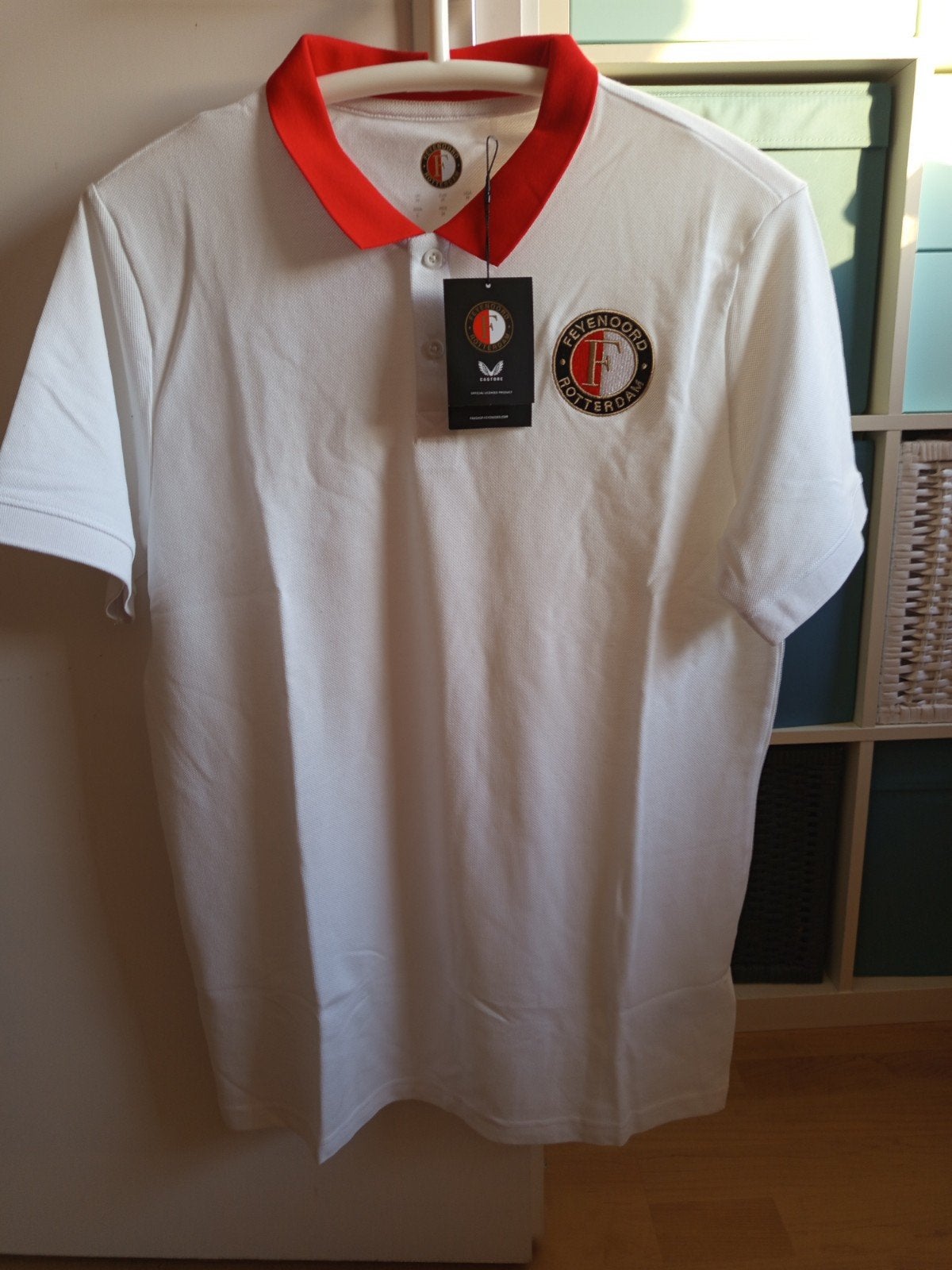 Feyenoord Castore Polo Shirt Wit Maat M Nieuw, Kleding | Heren, T-shirts, Wit, Nieuw, Ophalen of Verzenden, Maat 48/50 (M)
