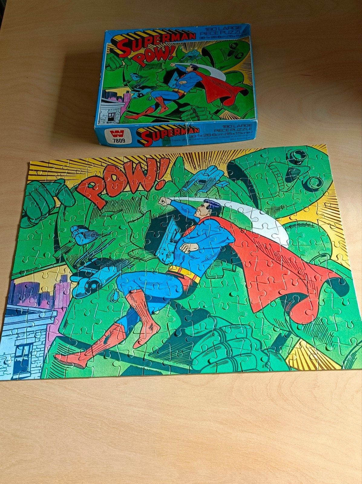 Superman puzzel uit 1977, Verzamelen, Ophalen, Gebruikt