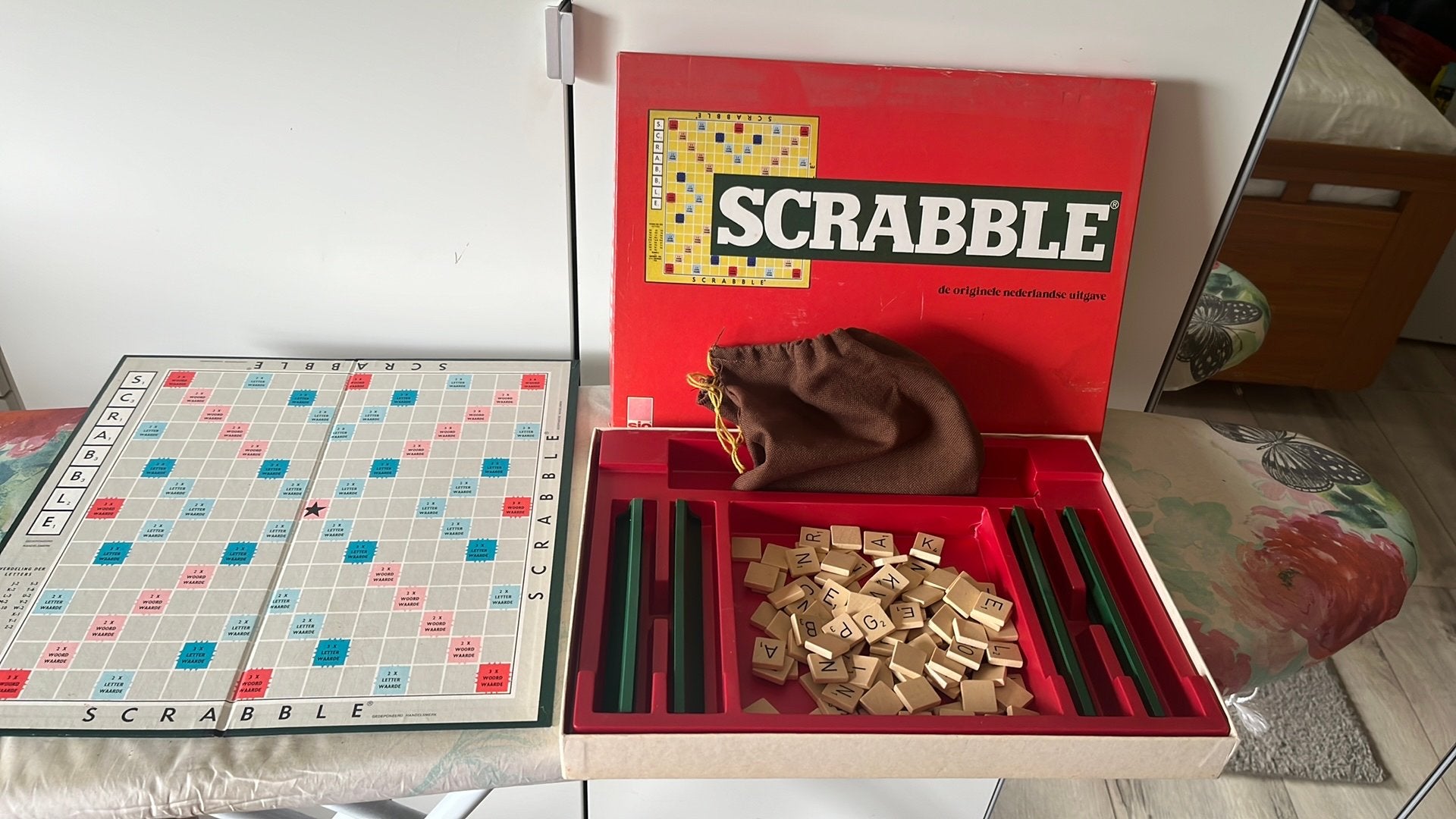 Scrabble compleet geen spelregelboekje zie deksel, Ophalen of Verzenden, Gebruikt