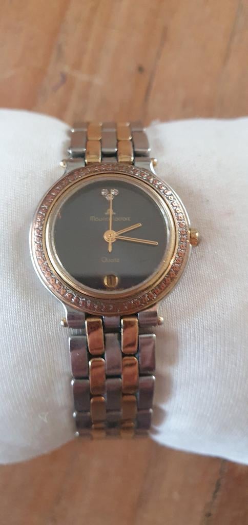 Maurice lacroix prachtig horloge met goud en diamantjes, Ophalen of Verzenden, Zo goed als nieuw, Goud, Overige merken