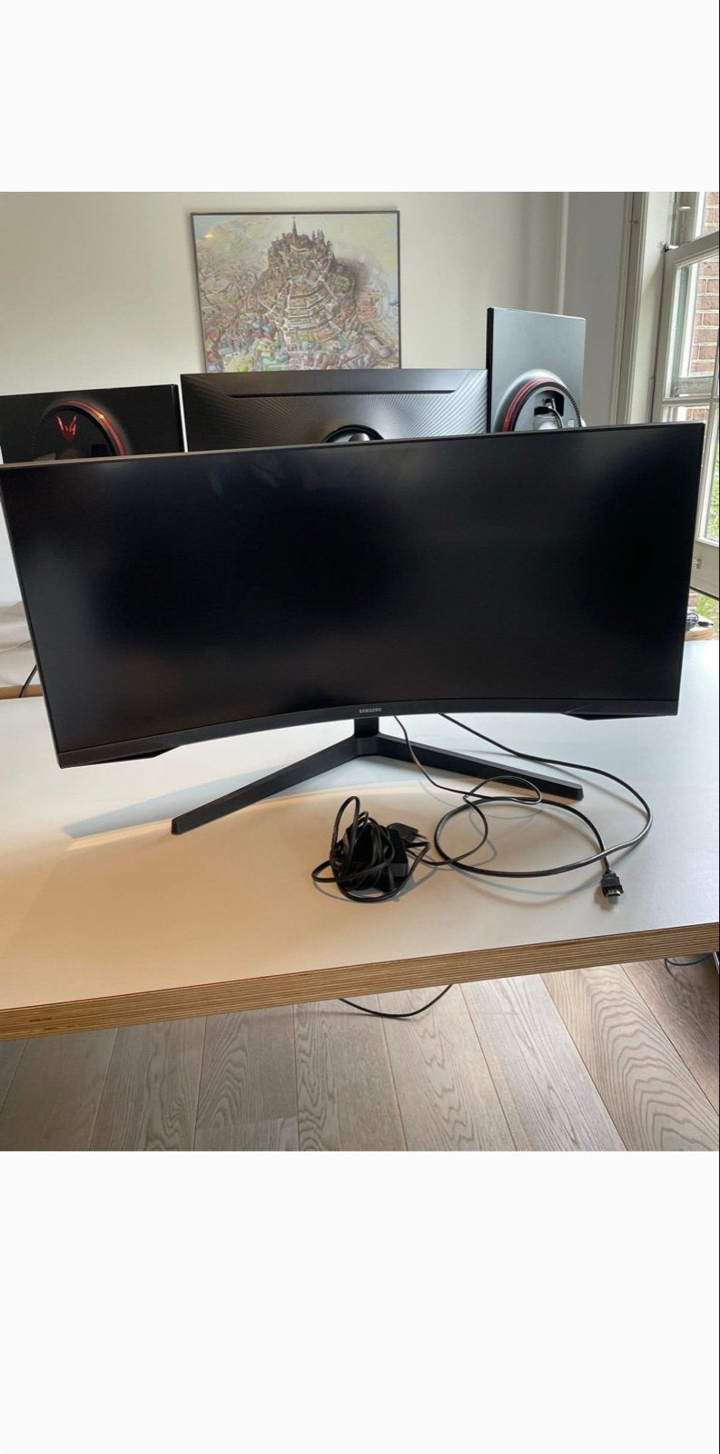 Samsung Odyssey G5 34” Curved 165Hz – Zo goed als nieuw, Computers en Software, Curved, VA, Zo goed als nieuw, 1 tot 2 ms