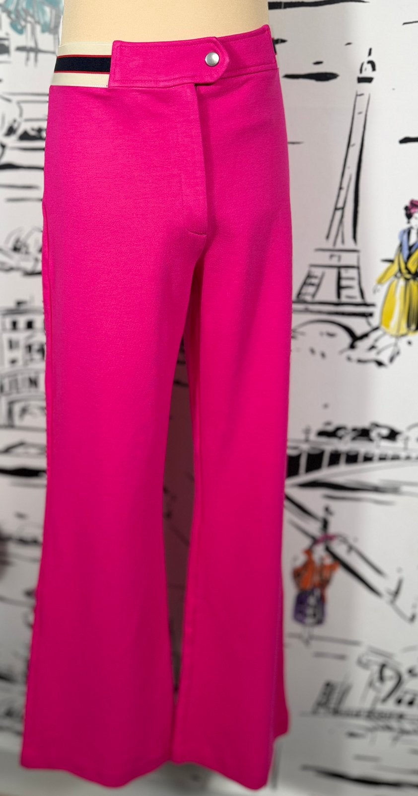 Gucci meisjes roze flared broek met logo maat 10 NIEUW, Broek, Meisje, Gucci, Nieuw