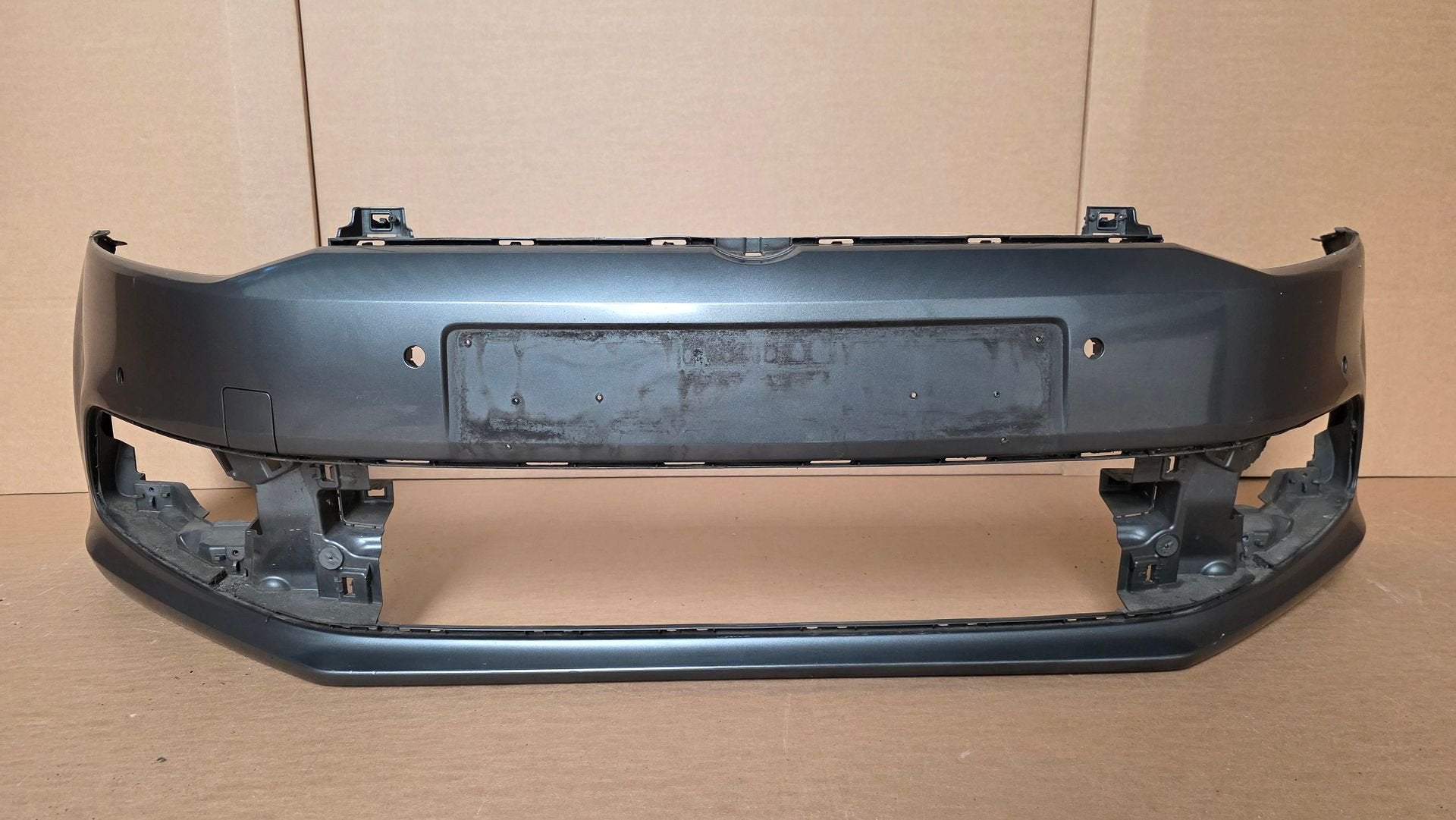 Voorbumper VW Polo 6C 4xPDC ORIGINEEL bj.2014-2017 Bumper, Auto-onderdelen, Gebruikt, -, Voor, Ophalen of Verzenden