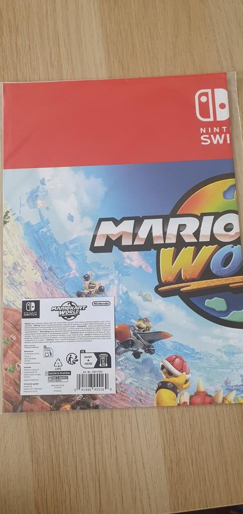 Mario Kart World Nintendo Switch Poster, Rechthoekig Staand, Nieuw, Ophalen of Verzenden, A1 t/m A3