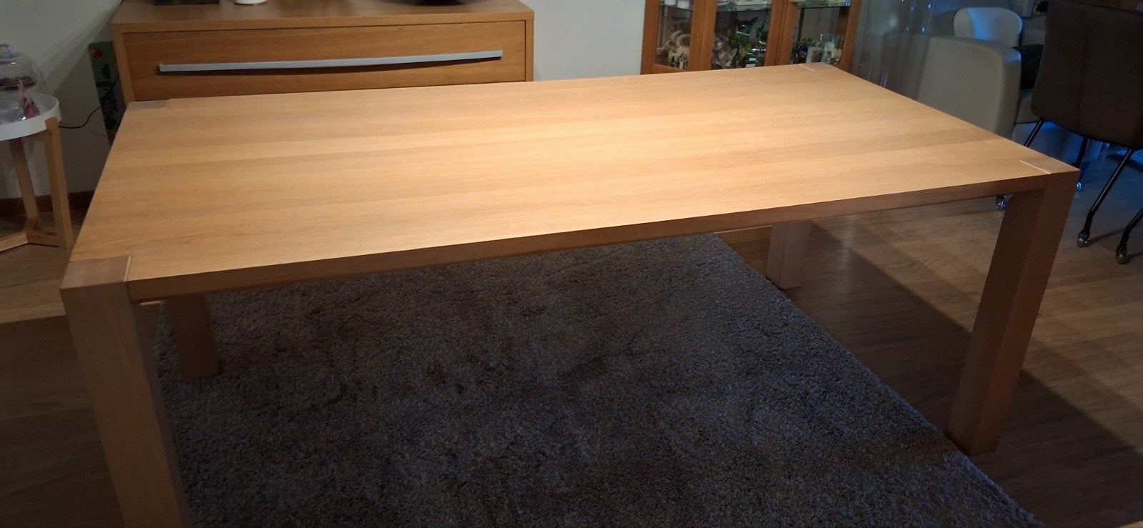 Eikenhouten eettafel van Goossens - 200x100 cm, Ophalen