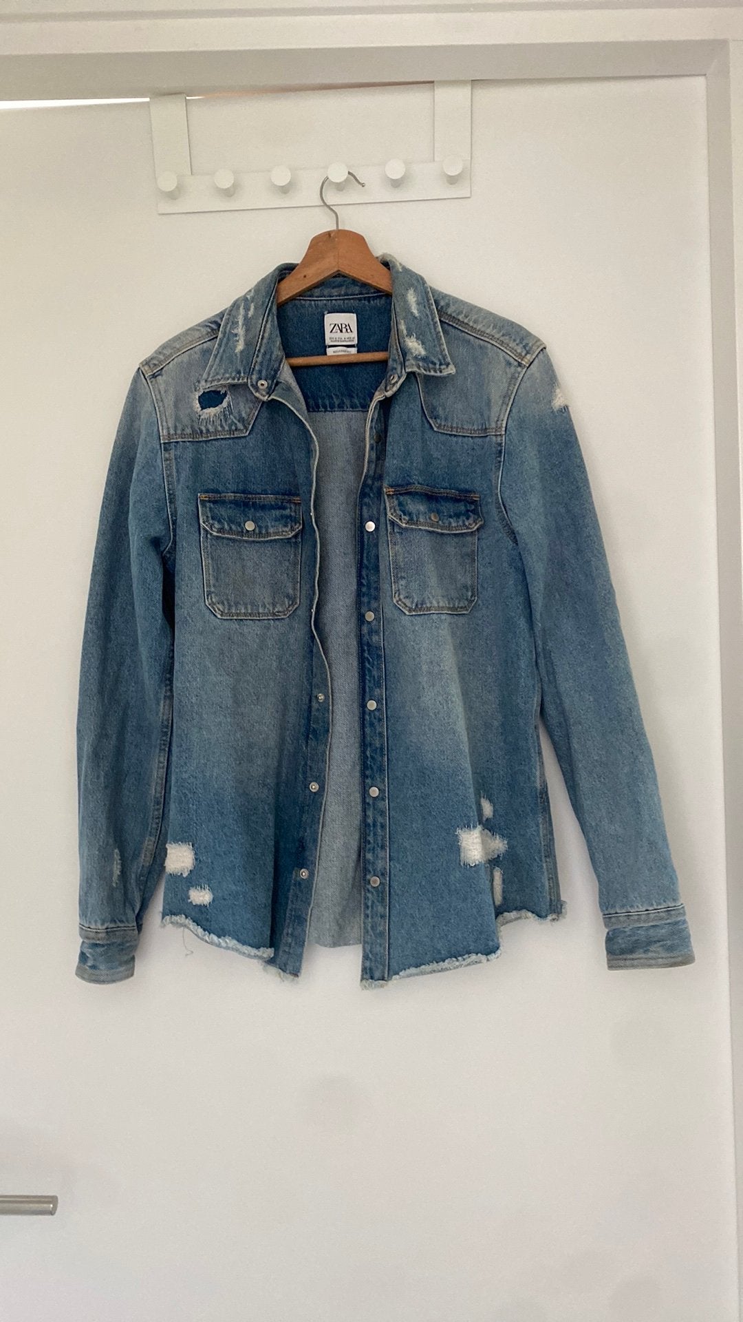 Spijkerblouse/spijkerjas maat M, Kleding | Heren, Jassen | Zomer, Ophalen of Verzenden, Zo goed als nieuw, Blauw