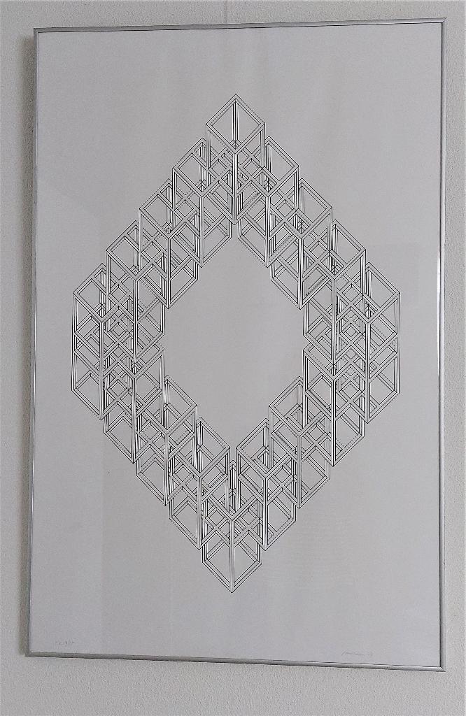 Uniek werk Joost Baljeu grafiek (zwart/wit) in lijst(220909), Antiek en Kunst, Kunst | Litho's en Zeefdrukken, Ophalen