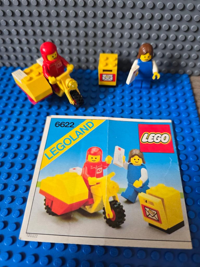 LEGO Legoland 6622 Postbode met Motor en Postbus, Compleet, Gebruikt, Lego, Ophalen of Verzenden