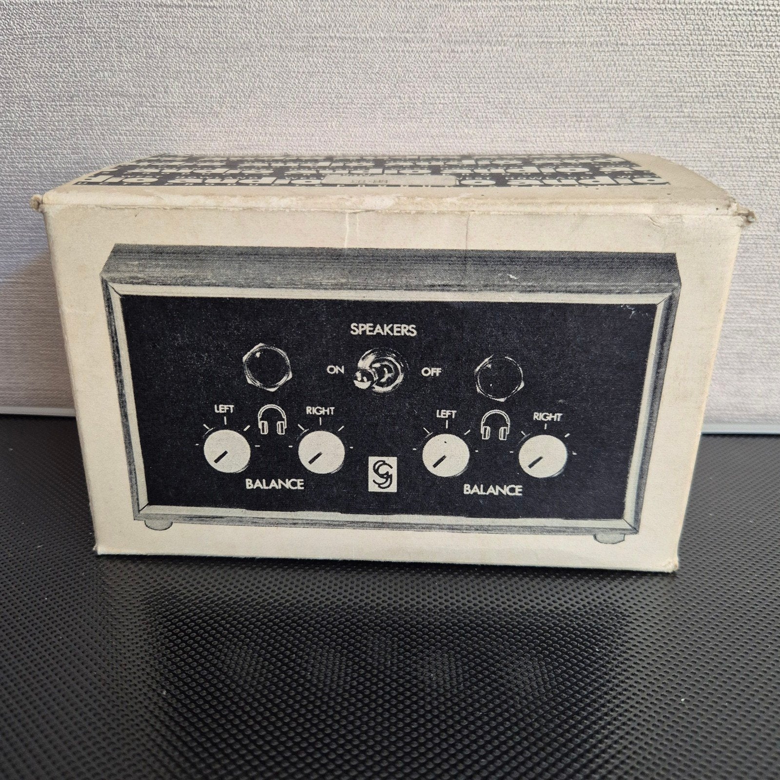 Hoofdtelefoon schakelaars kastje in Teakhout. 1970/ 1976, Ophalen of Verzenden, Zo goed als nieuw, Bruin, Overige merken