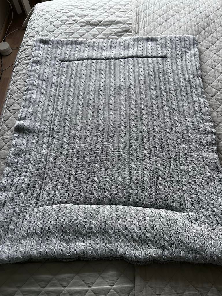 Boxkleed lichtgrijs met teddy onderkant van Jollein, Kinderen en Baby's, Kinderkamer | Inrichting en Decoratie, Zo goed als nieuw