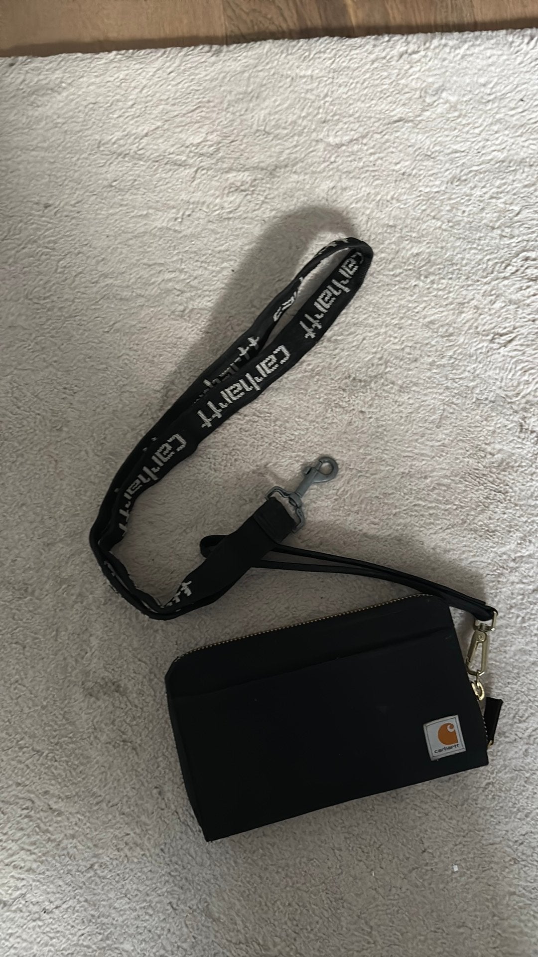 Carhartt portemonnee met polsbandje - Zwart + keycord, Ophalen of Verzenden, Gebruikt, Zwart, Overige merken