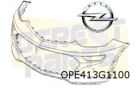 Opel Ampera-e (7/17-) voorbumper (UD5 parkeerhulp) (te spuit, -, -, Opel, Nieuw