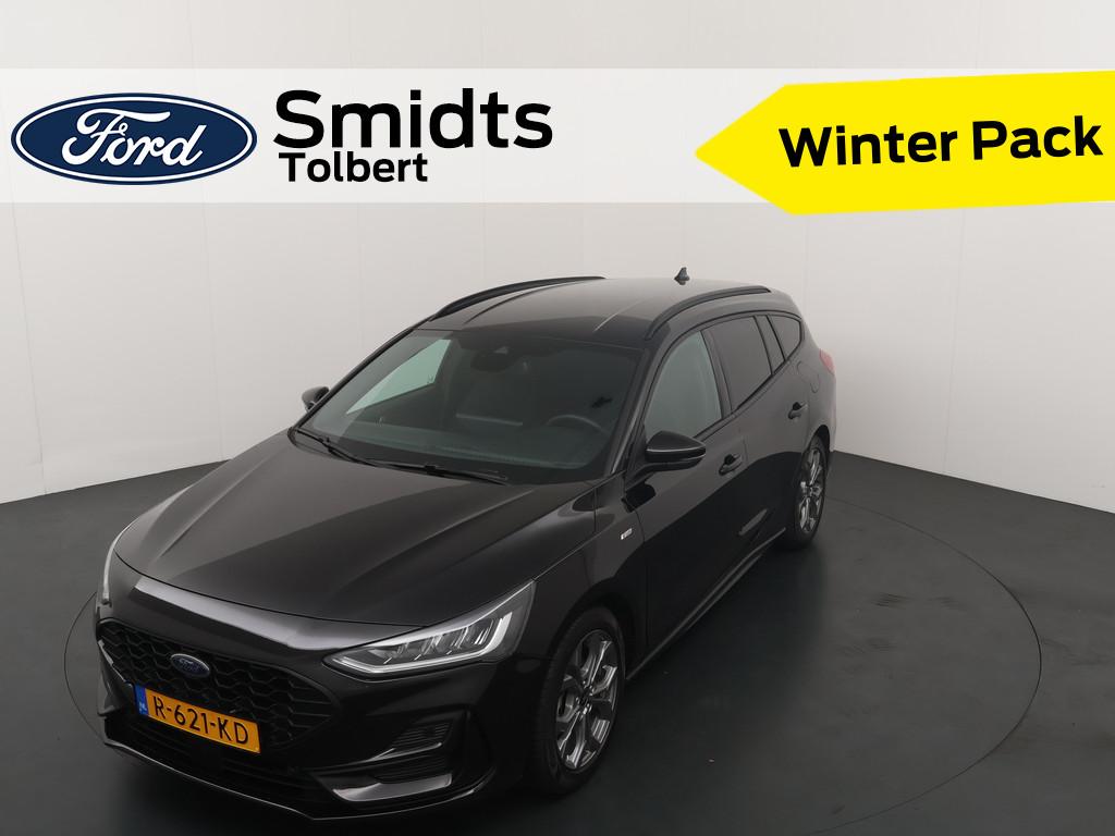 Ford FOCUS Wagon EcoBoost 125pk Hybrid ST Line X | Adapt. Cr, Automatische klimaatregeling, Gebruikt, Zwart, Origineel Nederlands