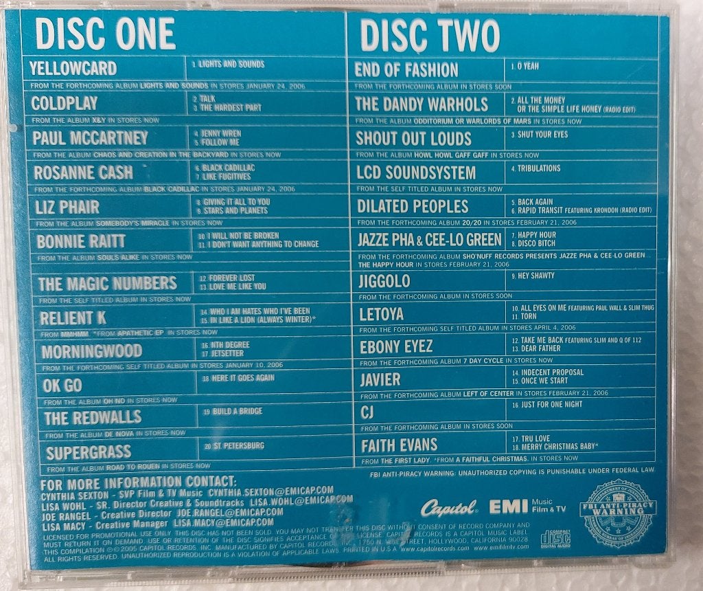 Paul McCartney Coldplay PROMO USA 2-CD Supergrass Beatles, Ophalen of Verzenden, Nieuw in verpakking, Pop, Eerste persing