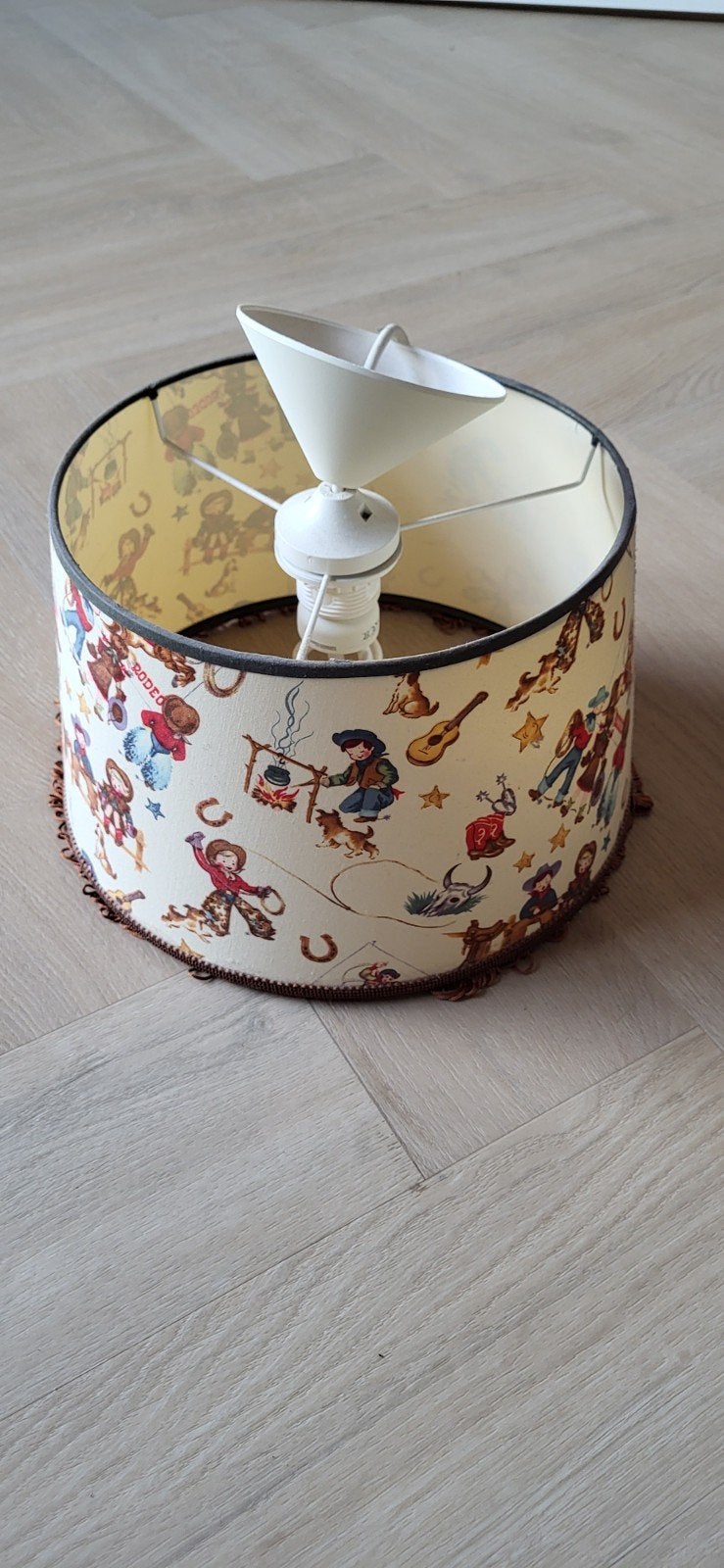 leuke rodeo print hanglamp, Ophalen of Verzenden, Rond