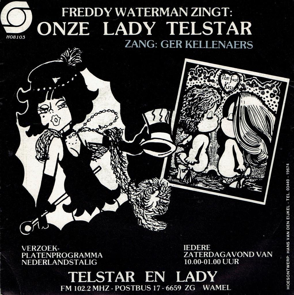 single Freddy Waterman- Onze lady Telstar, Cd's en Dvd's, Vinyl | Nederlandstalig, Ophalen of Verzenden, Zo goed als nieuw, Overige formaten