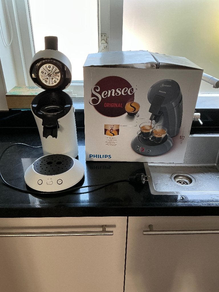 Senseo, wit, Witgoed en Apparatuur, Koffiezetapparaten, Ophalen, Koffiepads en cups, Koffiemachine, Zo goed als nieuw