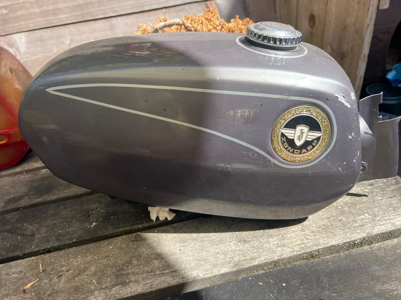 Originele Zündapp tank 515 Super/Sport Combinette, Ophalen, Gebruikt, Tank