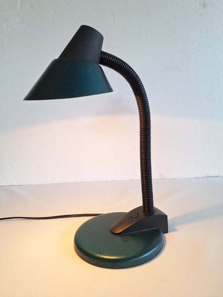 vintage metalen buigzame tafellamp, Ophalen, Gebruikt, Vintage