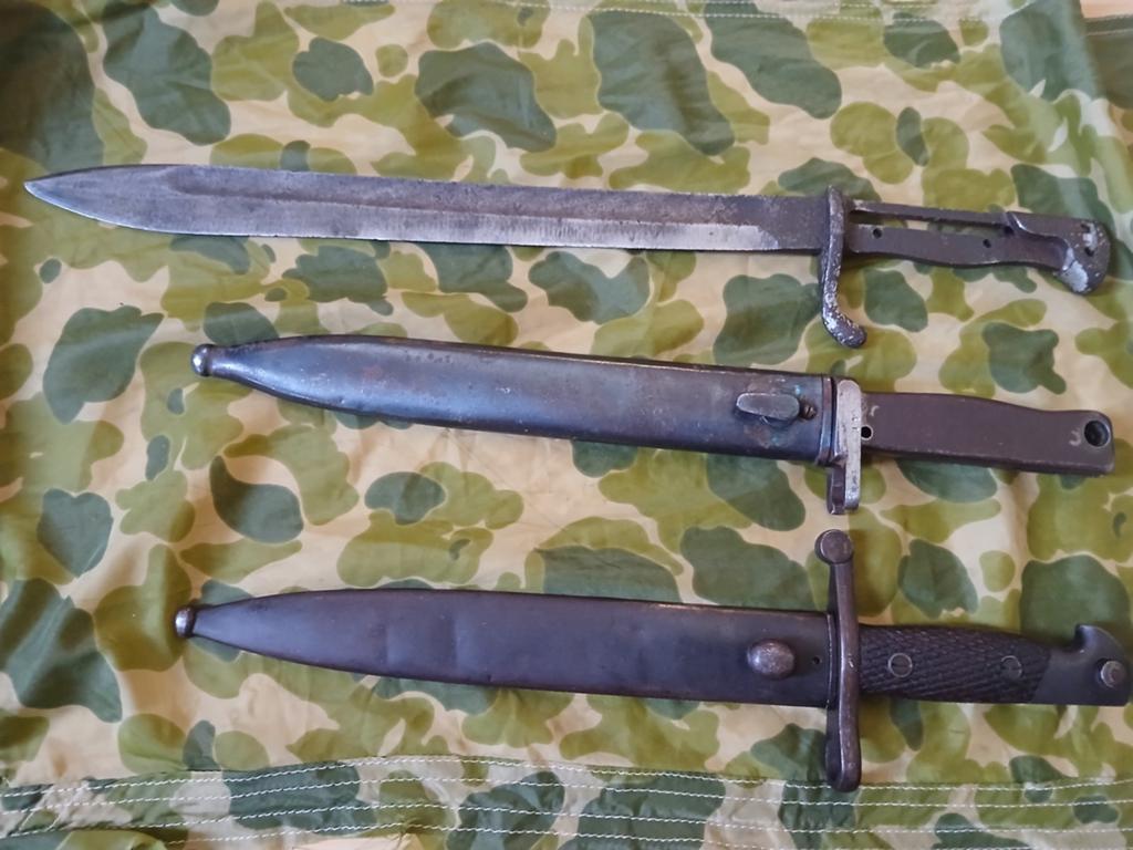 Bajonetten ww1 ww2, Verzamelen, Ophalen of Verzenden, Overige soorten, Overige gebieden, Mes of Dolk