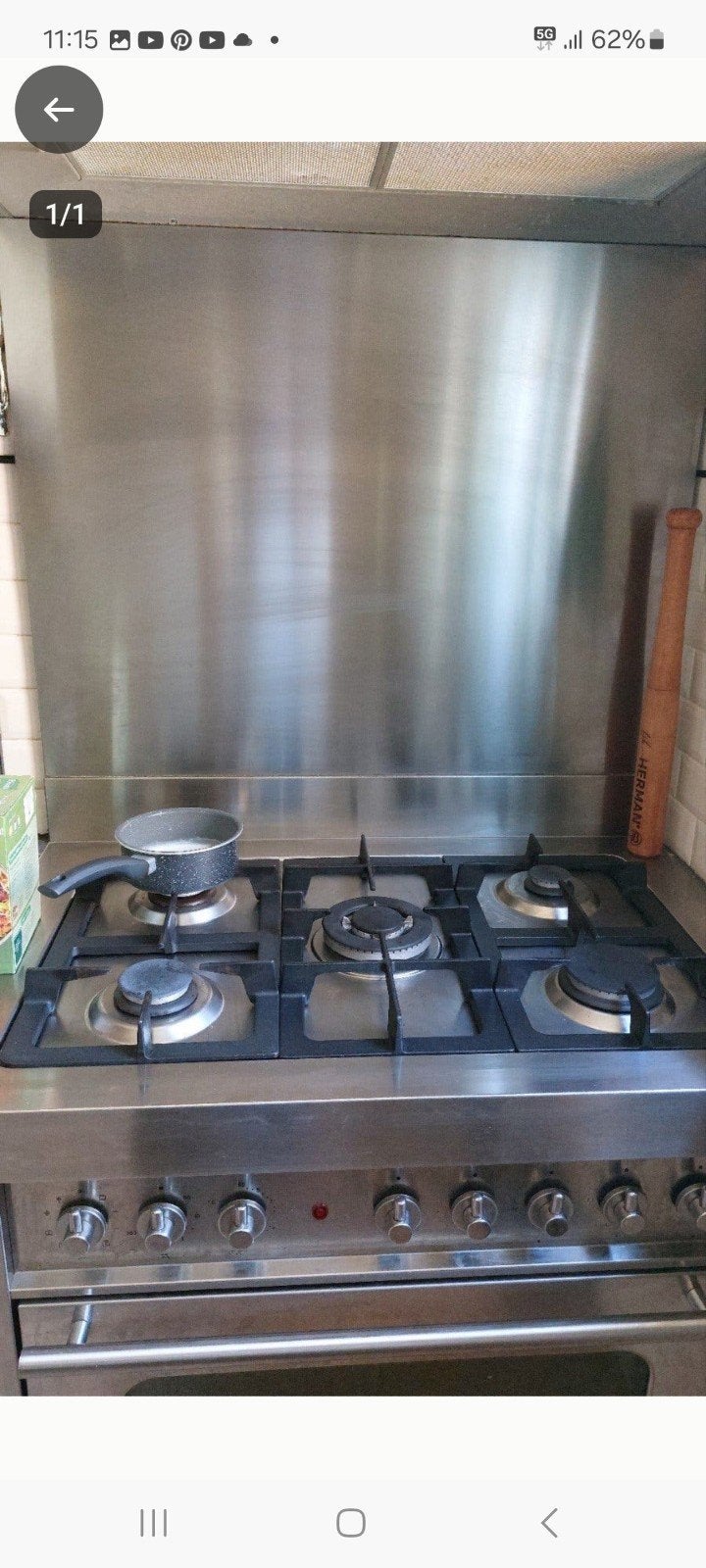 achterwand / spatscherm voor keuken
keuken, Ophalen, 60 cm of meer, Inbouw, Gas