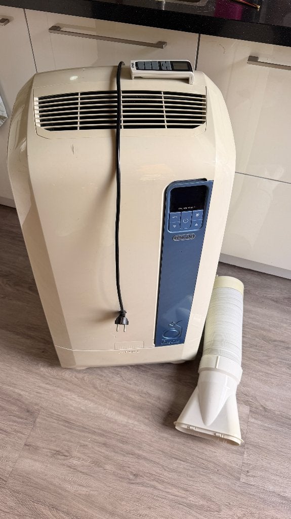 De’Longhi Pinguino mobiele airco waterkoeling ontvochtiger, Ophalen, 3 snelheden of meer, Zo goed als nieuw, 100 m³ of groter
