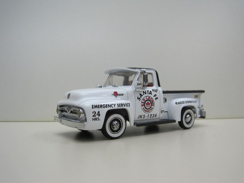 Ford F-100 Pick-Up1955 1:43 Red Crown Gasolin Matchbox, Ophalen of Verzenden, Zo goed als nieuw, Auto, Matchbox
