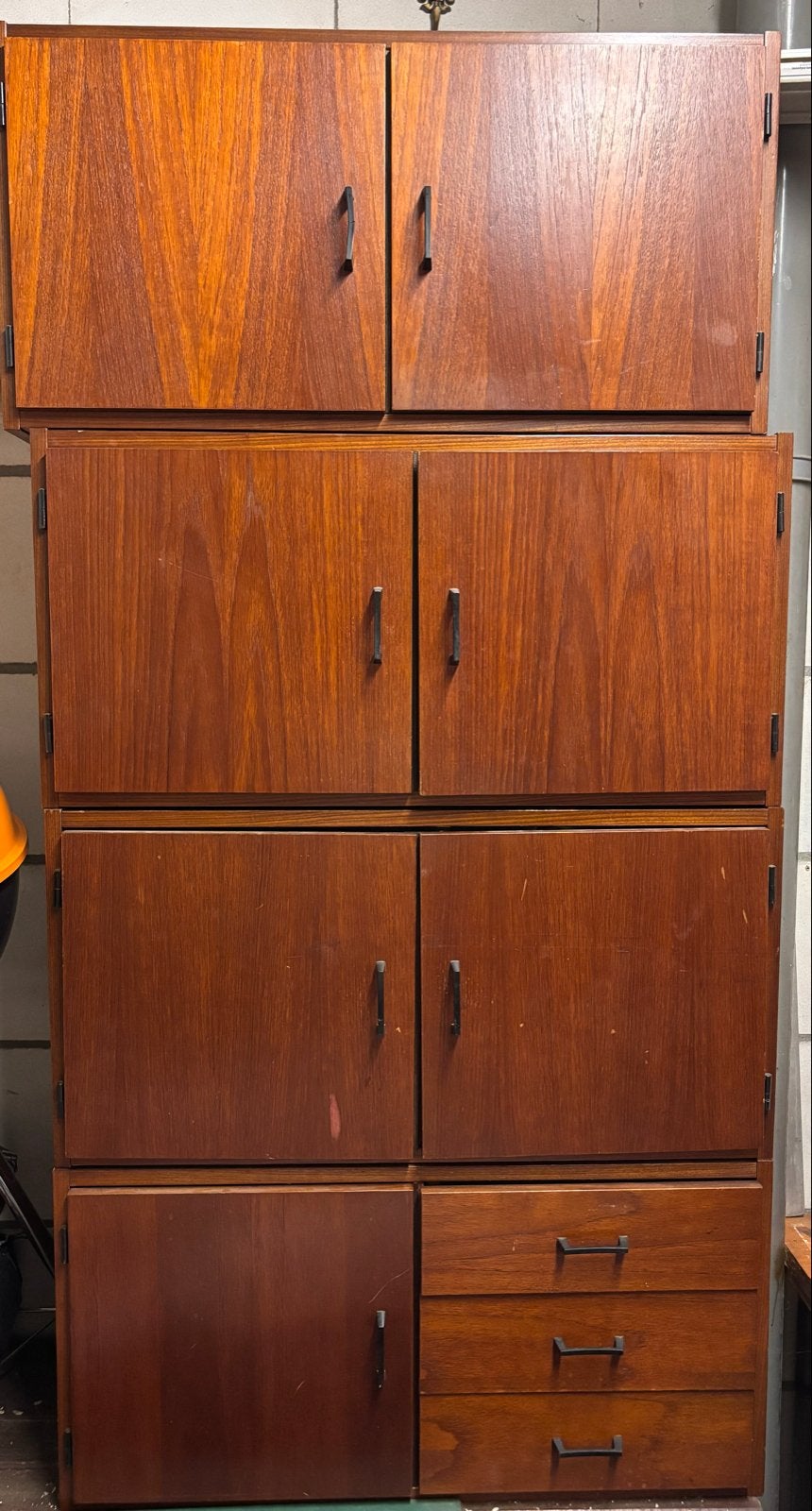 GRATIS: Vintage Teak Houten Kast, Ophalen