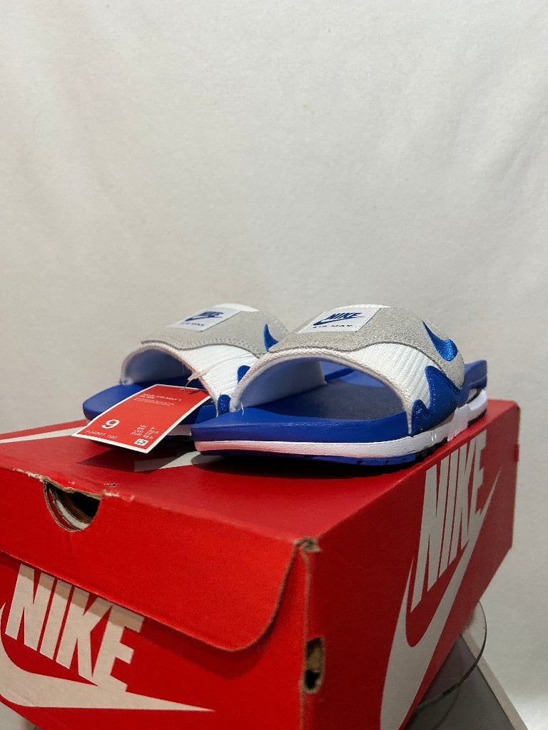 NIEUW! Maat 42,5 - Nike Air Max 1 Slide Royal Blue, Slippers, Nike, Nieuw, Nike