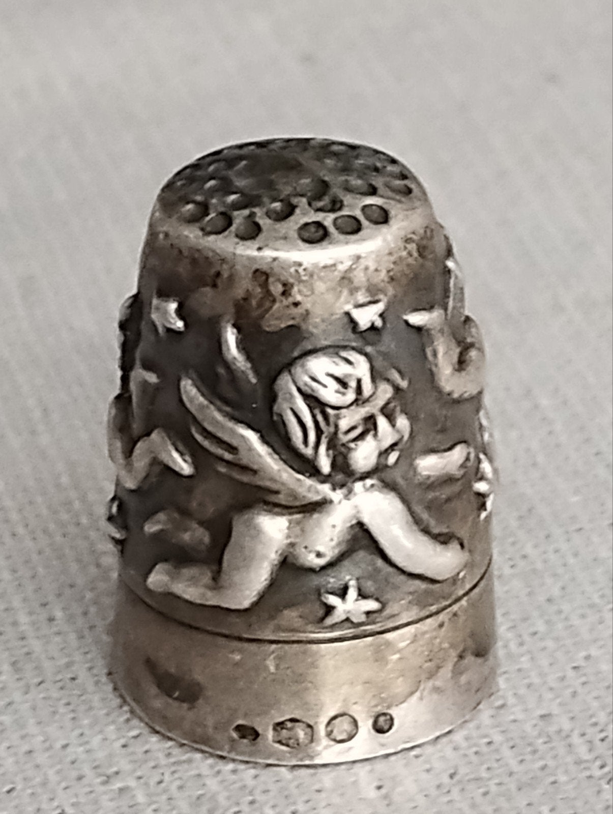 vingerhoedje zilveren met meerdere merken, Ophalen of Verzenden, Zo goed als nieuw, Zilver
