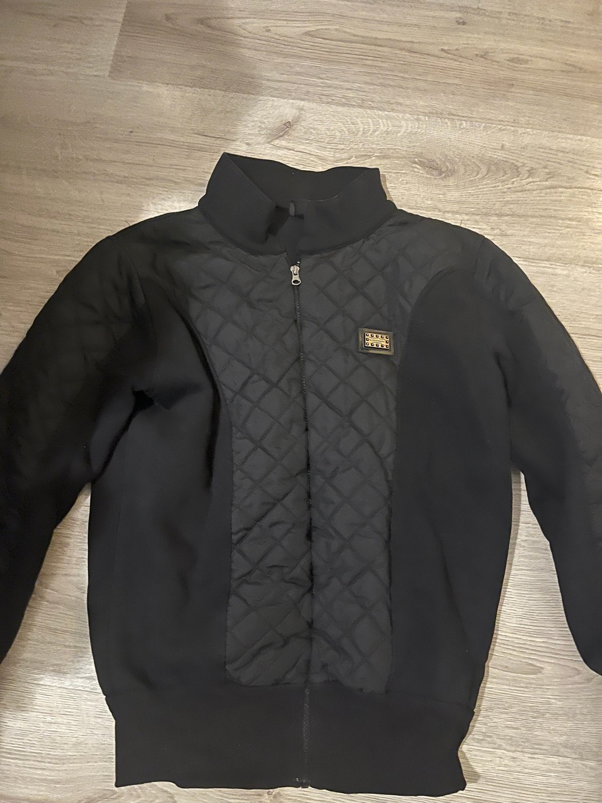 Philipp Plein Zwart Gewatteerd vest Maat l, Kleding | Heren, Ophalen of Verzenden, Zo goed als nieuw, Maat 48/50 (M), Zwart