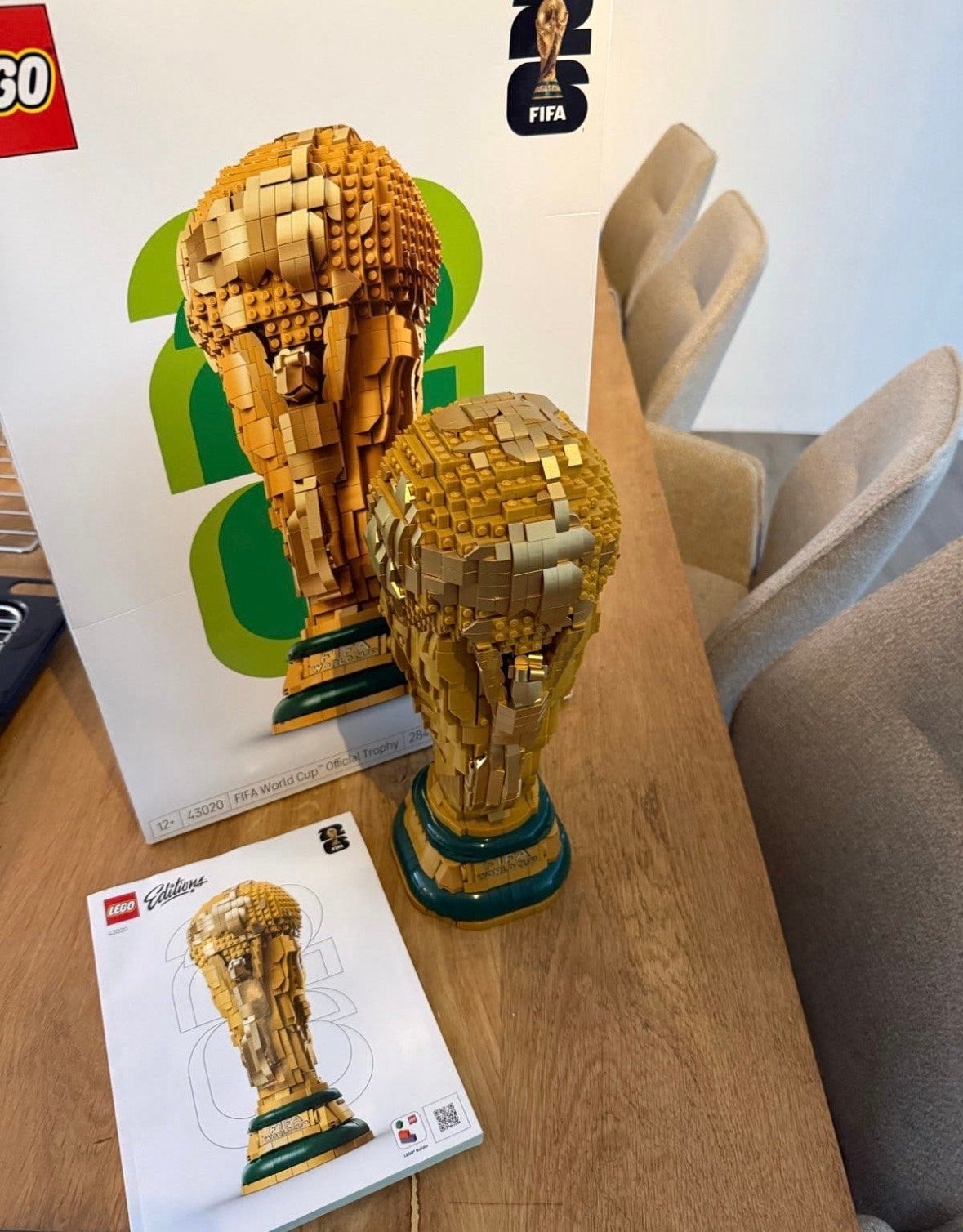 Lego FIFA World Cup Official Trophy 43020 - Zo goed als nieu, Kinderen en Baby's, Overige thema's, Lego, Ophalen of Verzenden
