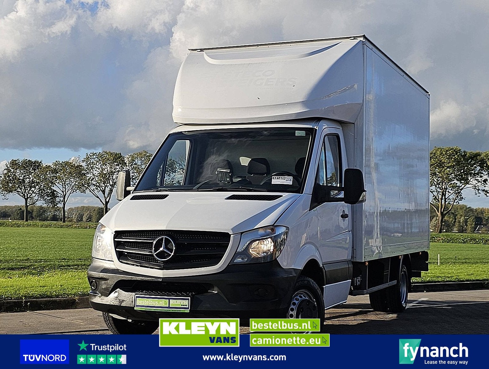 MERCEDES-BENZ SPRINTER 514 Bakwagen Laadklep Zijdeur Dubbell, Auto's, Gebruikt, Euro 6, Wit, Mercedes-Benz