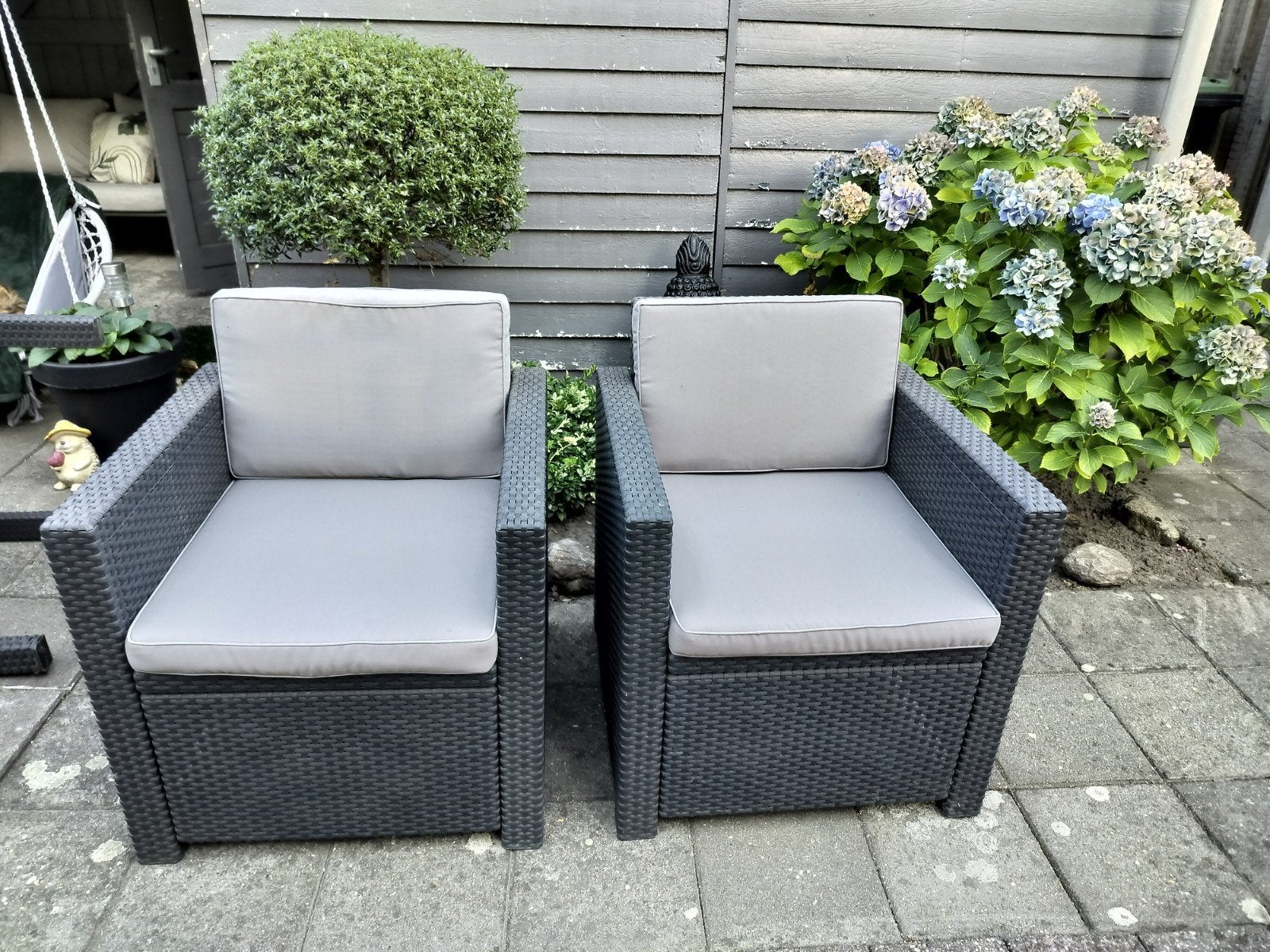 Perfecte Allibert tuinstoelen, bieden, Tuin en Terras, Tuinsets en Loungesets, Kunststof, Zo goed als nieuw, Stoel, Tuinset