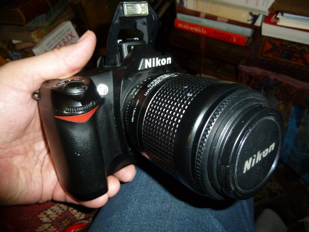 nikon d70s lens 80-200m, flash acc+lader iznst, Spiegelreflex, Ophalen of Verzenden, Zo goed als nieuw, Nikon