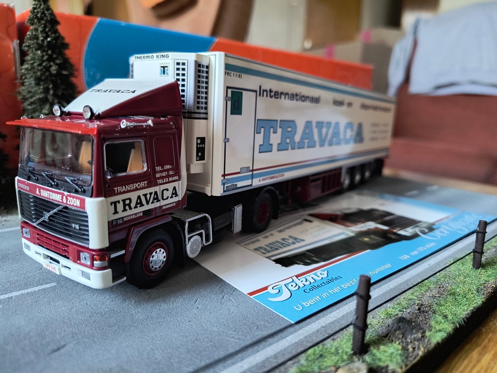 Tekno Volvo Travaca, Ophalen of Verzenden, Zo goed als nieuw, Bus of Vrachtwagen, Tekno