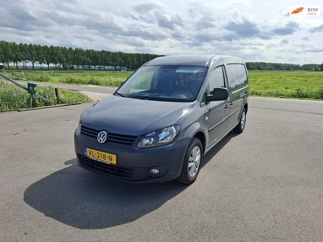 Volkswagen Caddy 1.6 TDI Maxi in zeer goede staat!, Auto's, Bestelauto's, Euro 5, Stof, Gebruikt, Zwart