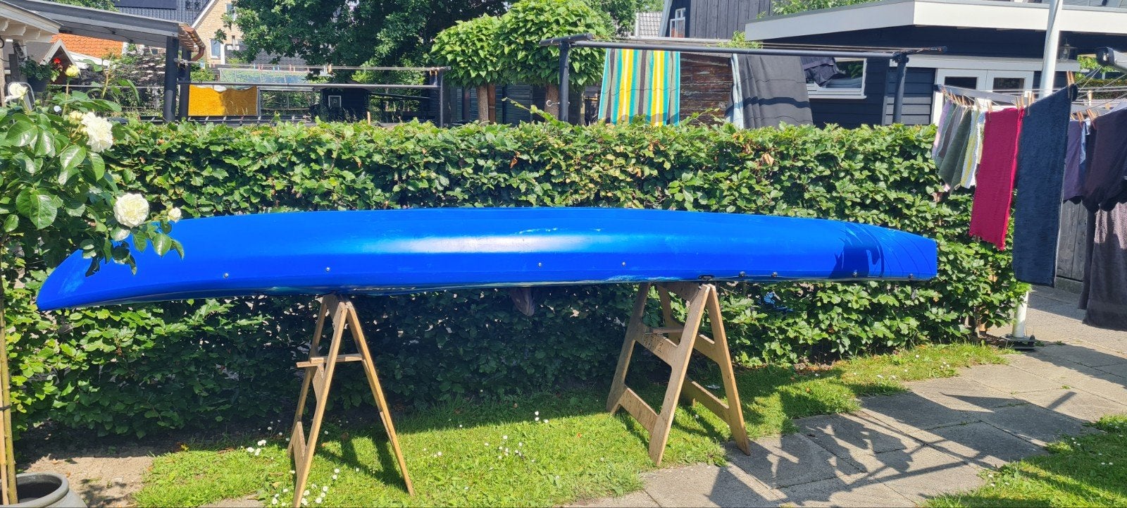 Te koop. Schitterende kano. 2 volwassenen en evt 1 kind, Watersport en Boten, Kano's, Ophalen, Gebruikt, Met peddels, Twee personen