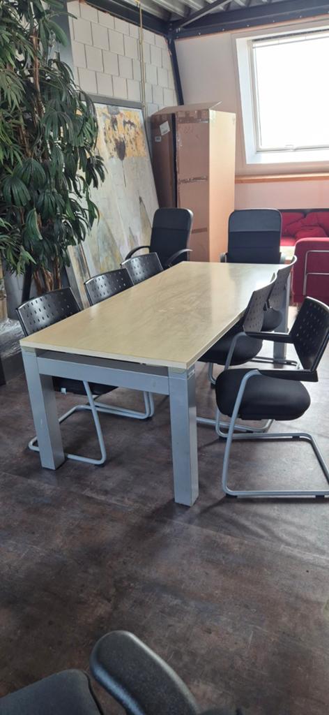 Complete kantoorinrichting, Huis en Inrichting, Met lades, Gebruikt, Hout, Ophalen of Verzenden
