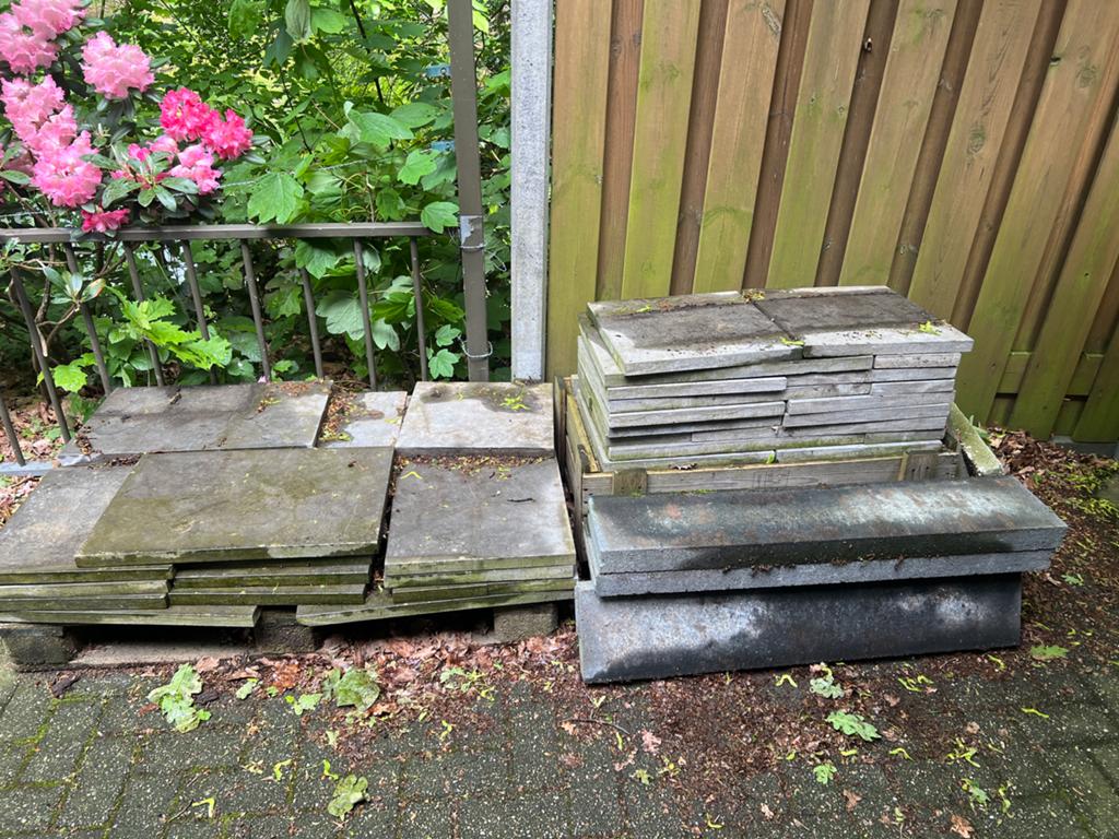 Gratis Mooie terrastegels - Ideaal voor tuin of pad, Tuin en Terras, Ophalen, Zo goed als nieuw, Overige materialen