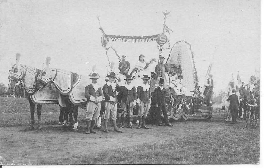Historisch-allegorische optocht Groningen 1913, Verzamelen, Ophalen of Verzenden, Voor 1920, Ongelopen, Groningen